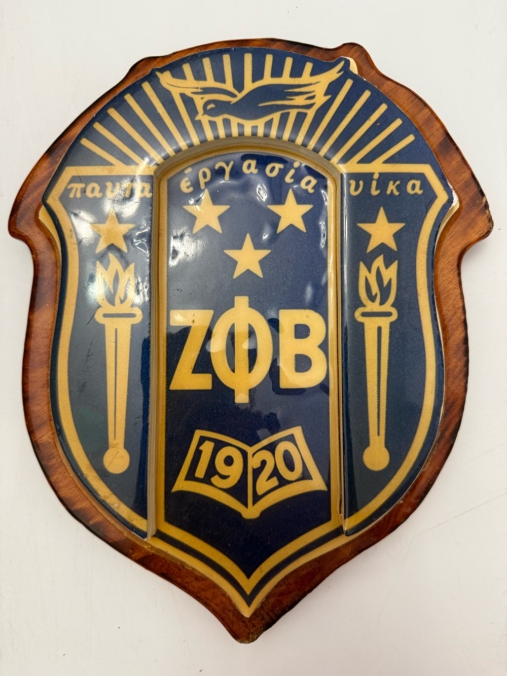 Zeta Phi Beta Sorority Shield Wall Plaque ΖΦΒ 1920 Greek Paraphernalia
